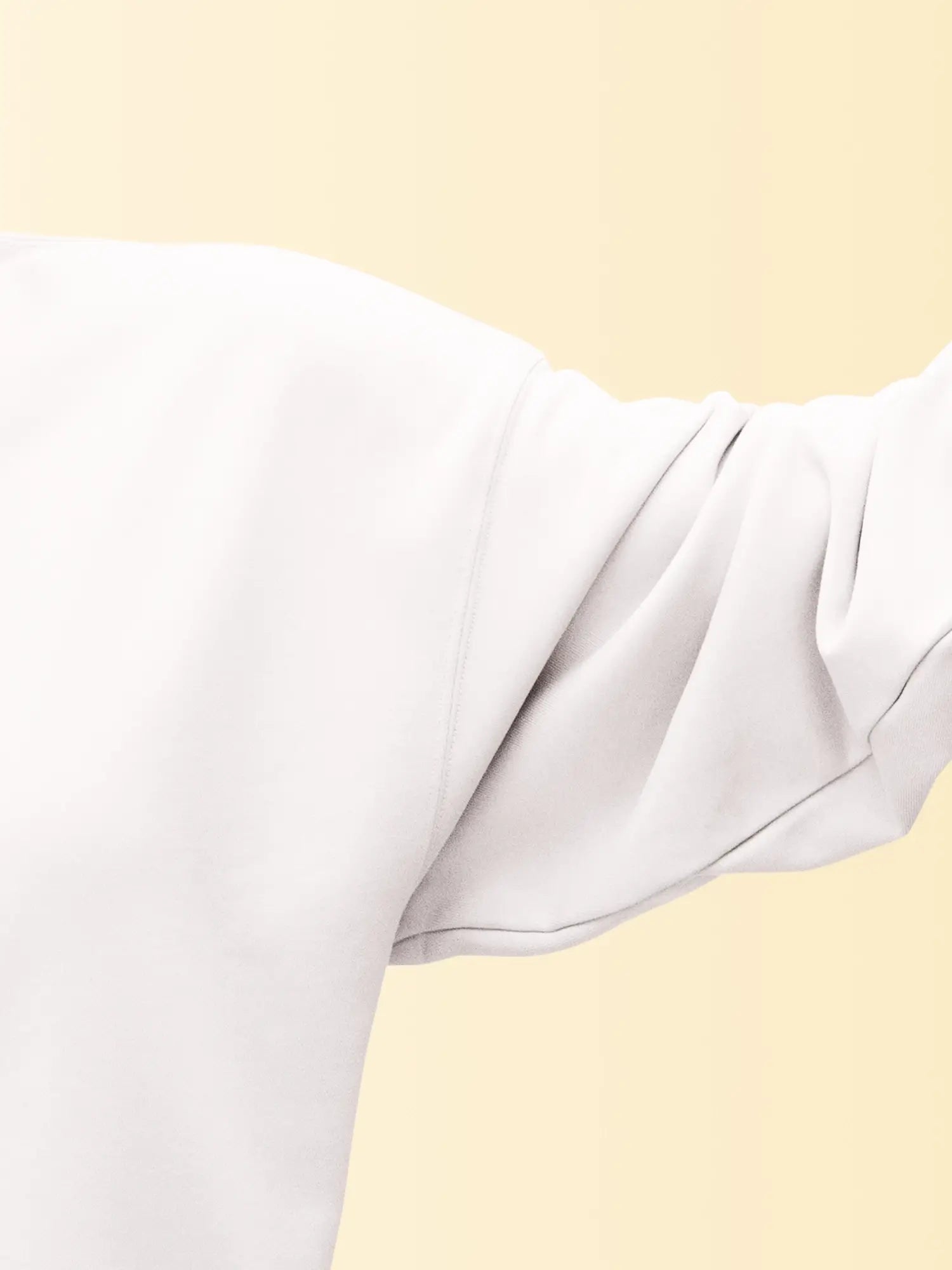 Hoodie blanc unisexe oversize en coton bio – Yukemi