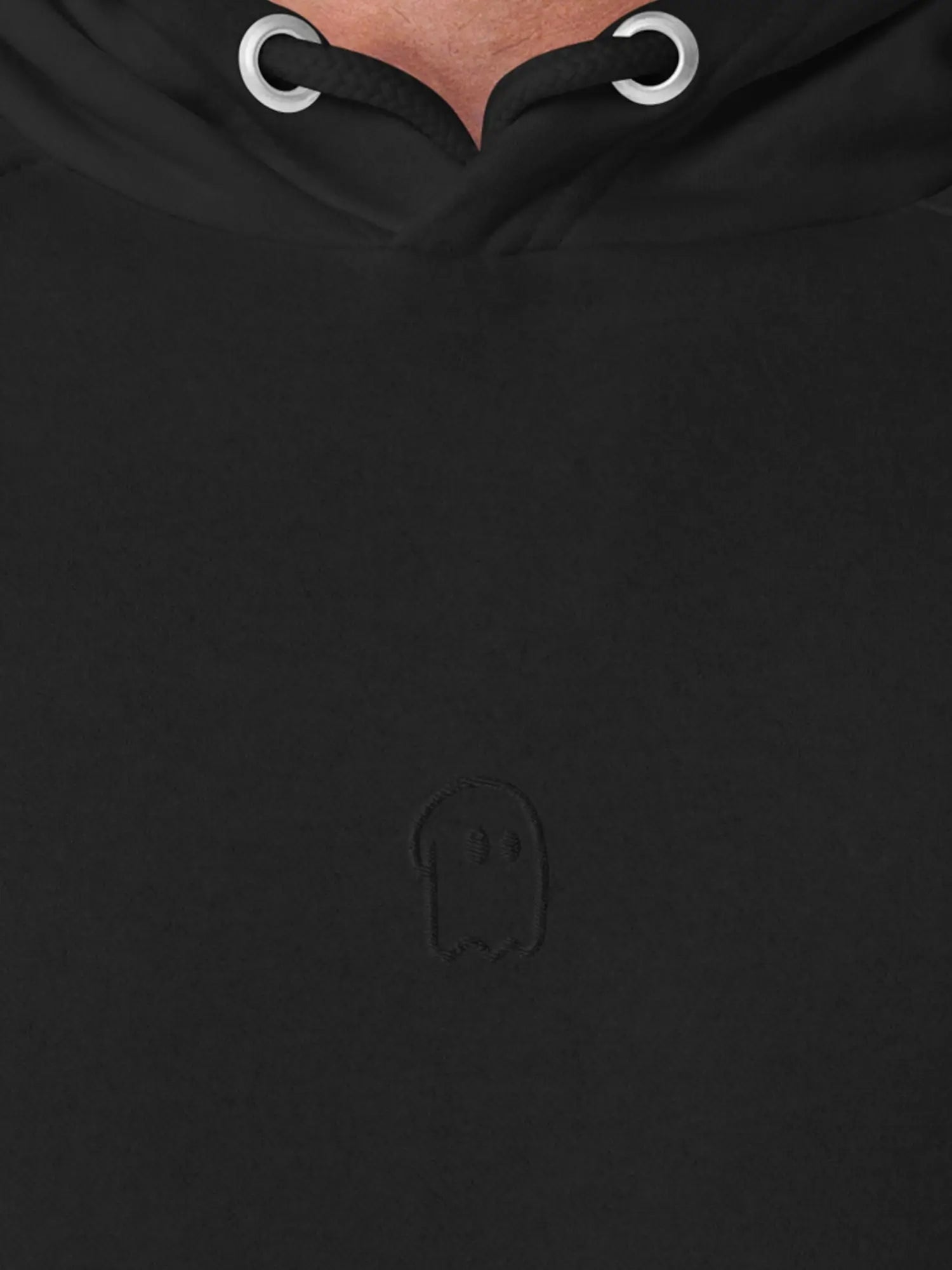 Hoodie full noir unisexe oversize en coton bio – Yukemi