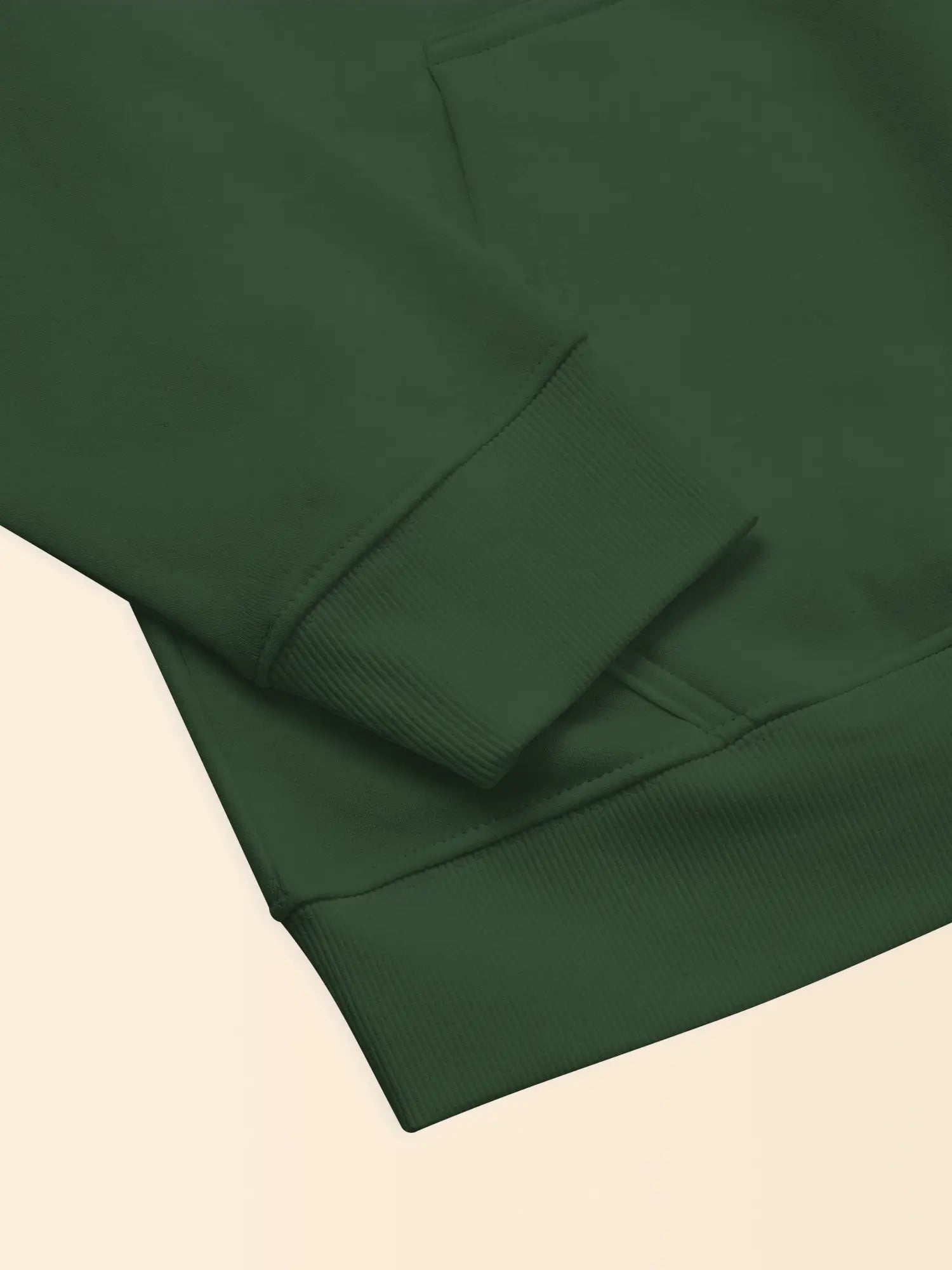 Hoodie vert unisexe oversize en coton bio – Yukemi