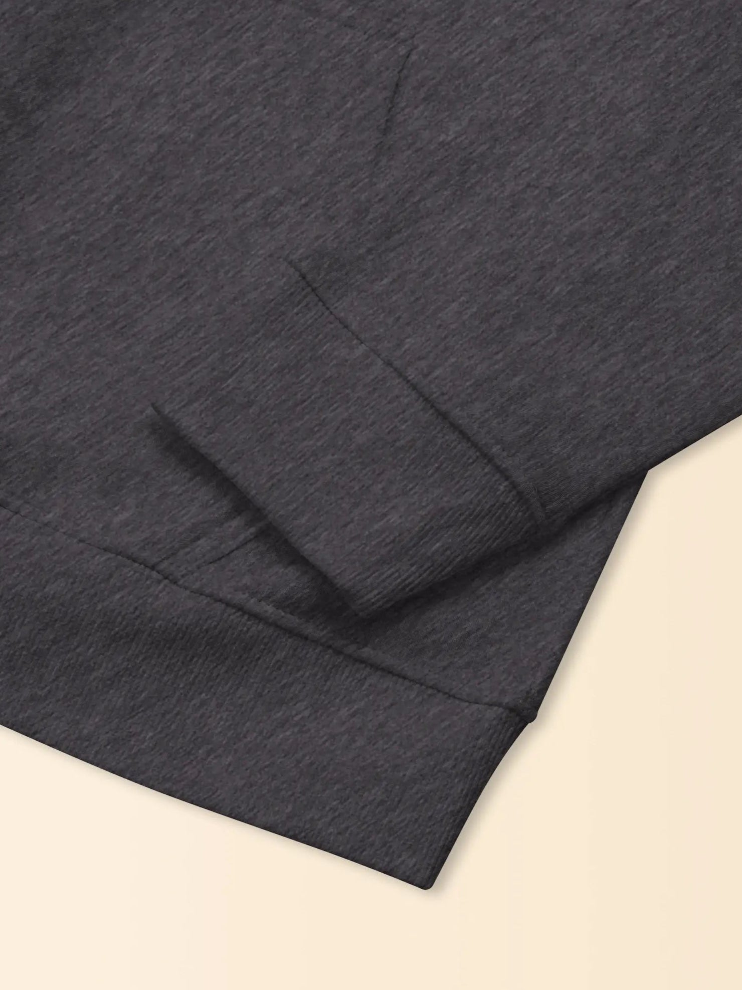 Hoodie gris unisexe oversize en coton bio – Yukemi