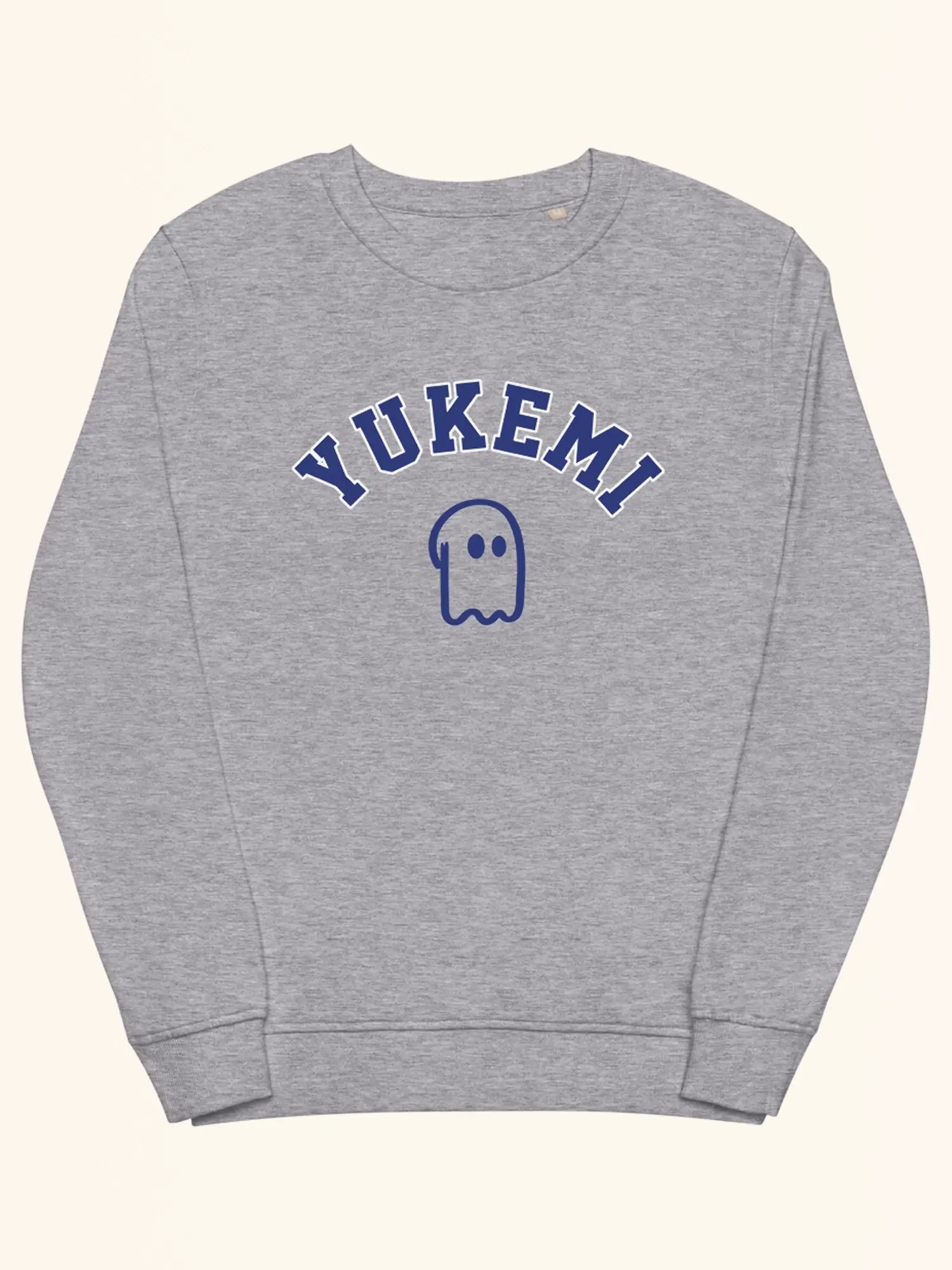 Sweat gris unisexe oversize en coton bio – Yukemi