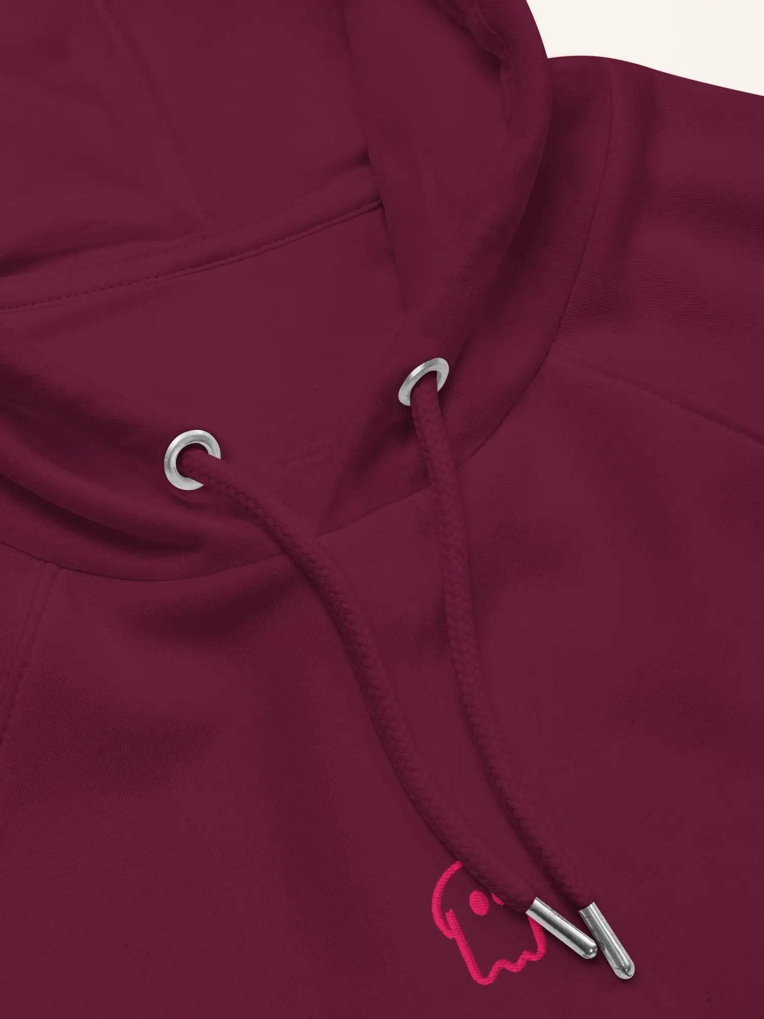 Hoodie rouge foncé unisexe oversize en coton bio – Yukemi